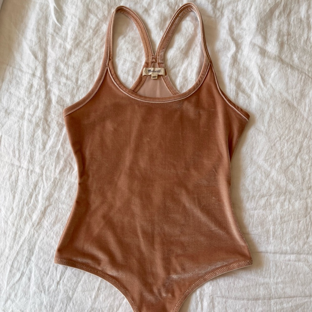 Madewell Velvet Bodysuit